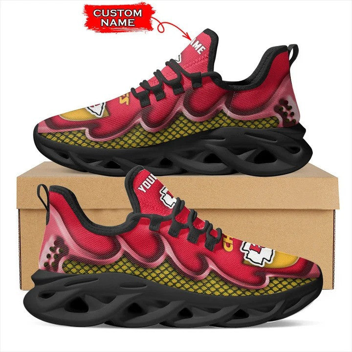 Kansas City Chiefs Personalized Yezy Running Sneakers BG403