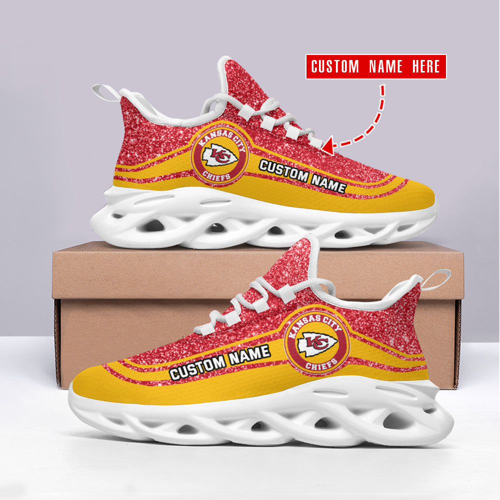 Kansas City Chiefs Personalized Yezy Running Sneakers SPD336