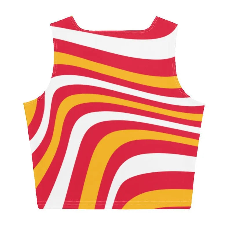 Kansas City Chiefs Swirl Print Crop Top