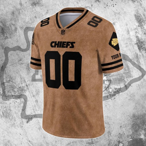 Kansas City Chiefs Personalized V-neck Football Jersey Sport Gifts For Fan AZCVFJ080