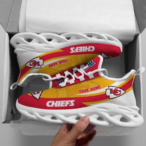 Kansas City Chiefs Personalized Yezy Running Sneakers SPDMS799