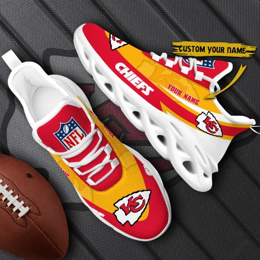 Kansas City Chiefs Personalized Yezy Running Sneakers SPDMS799