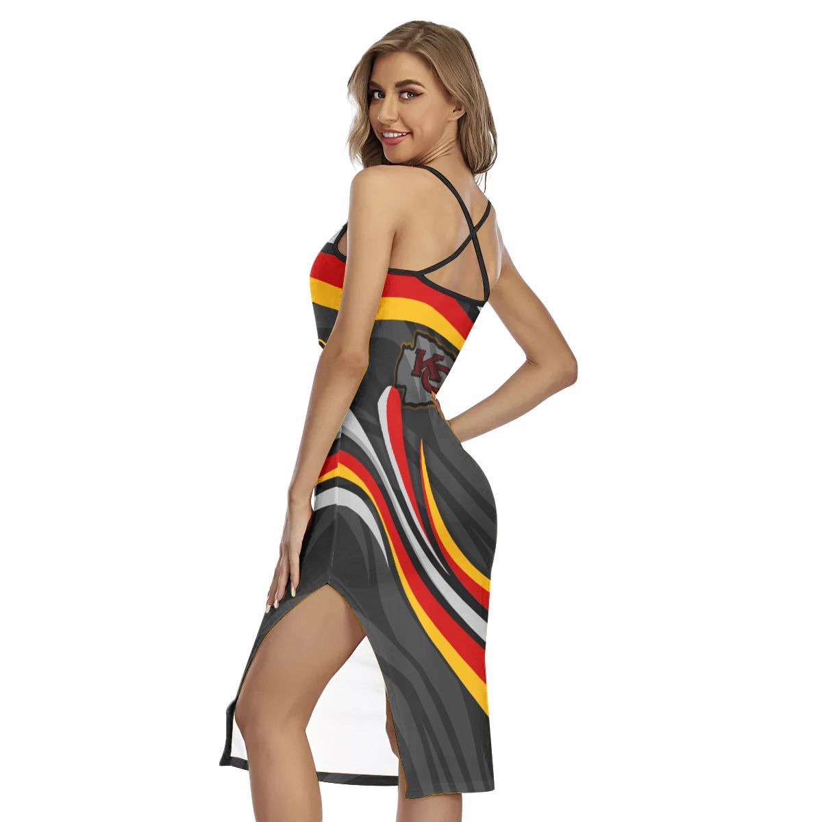 Kansas City Chiefs Women’s Back Cross Cami Dress 28