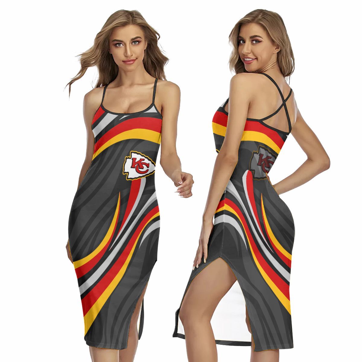Kansas City Chiefs Women’s Back Cross Cami Dress 28