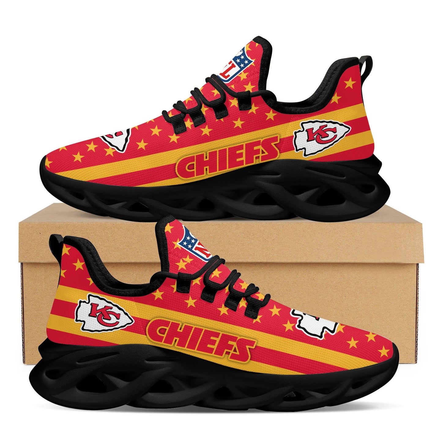 Kansas City Chiefs Yezy Running Sneakers 39