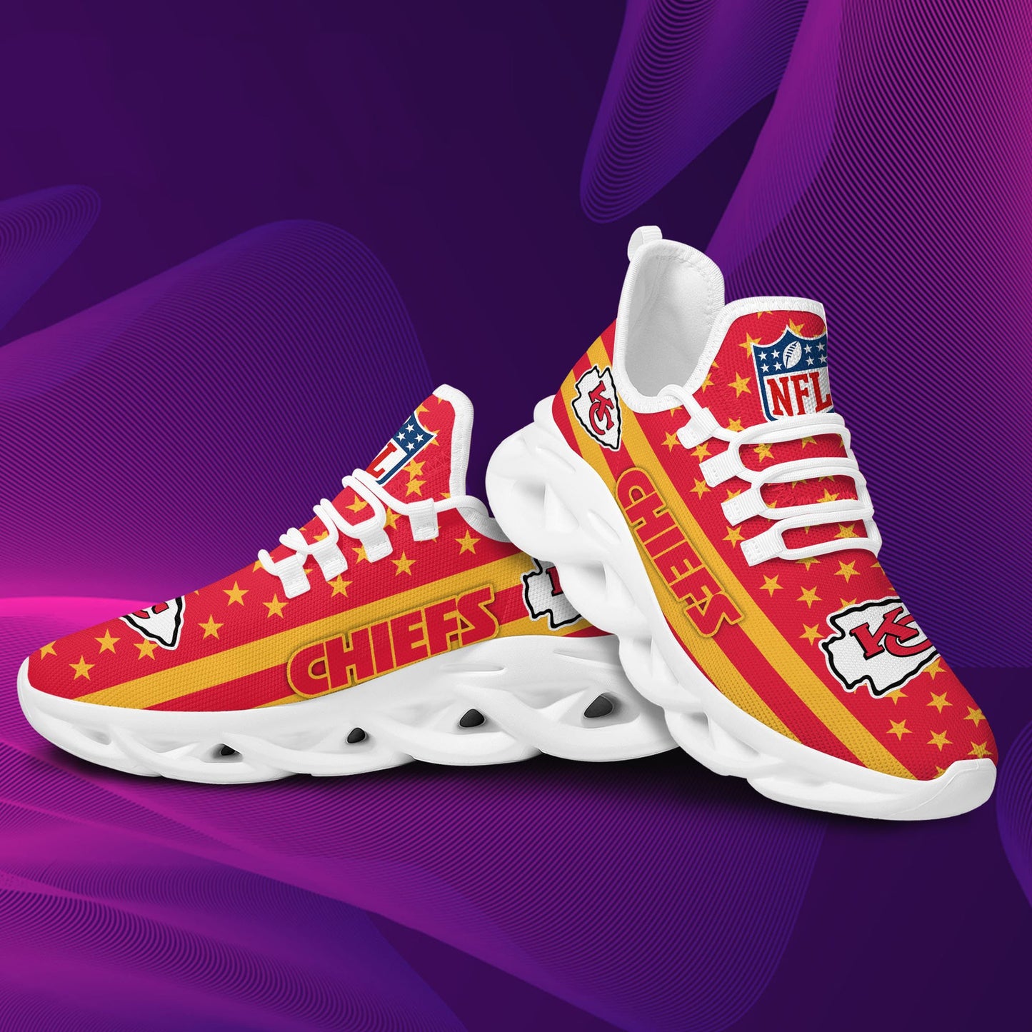 Kansas City Chiefs Yezy Running Sneakers 39