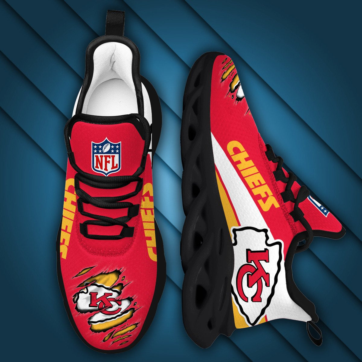 Kansas City Chiefs Yezy Running Sneakers 972