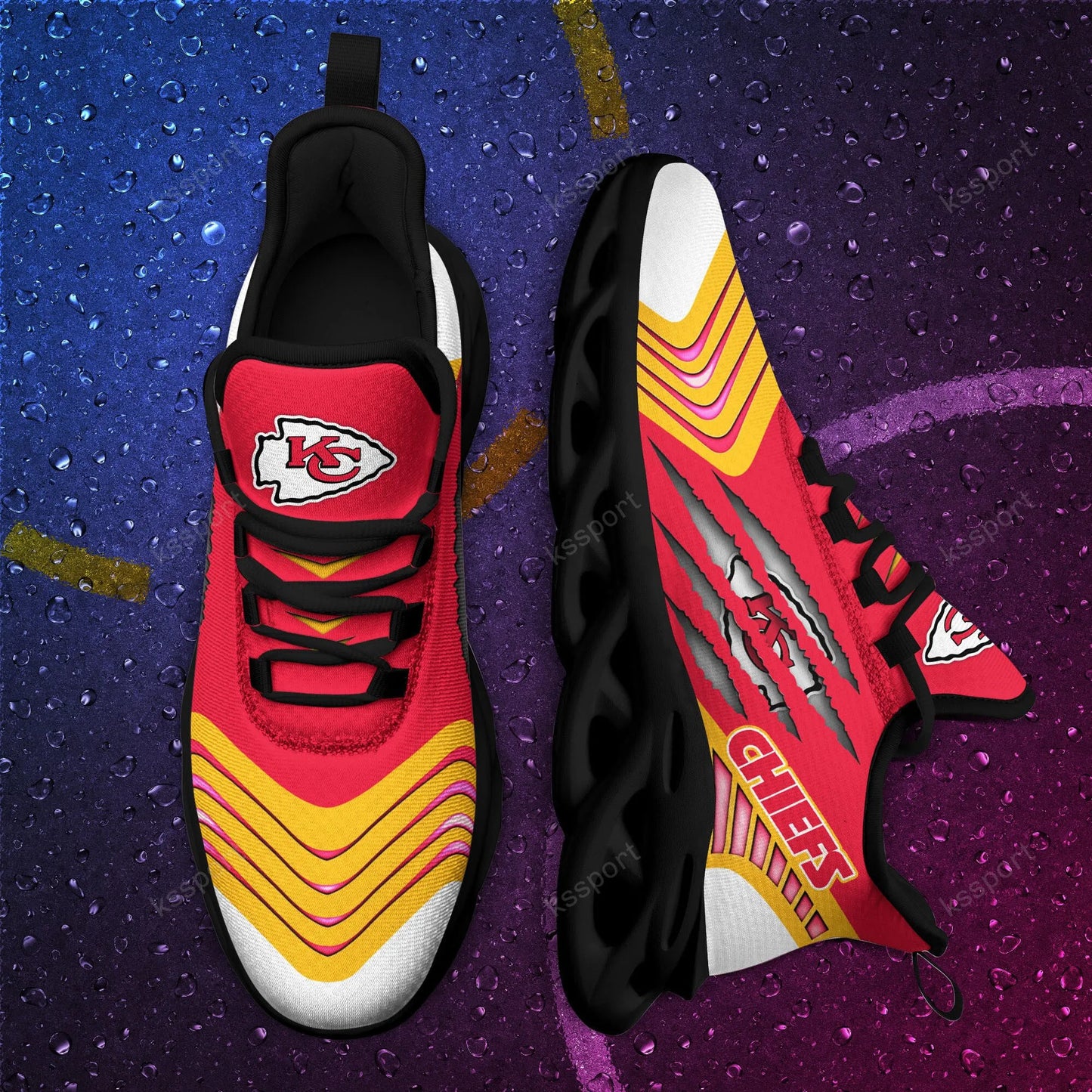 Kansas City Chiefs Yezy Running Sneakers BB415