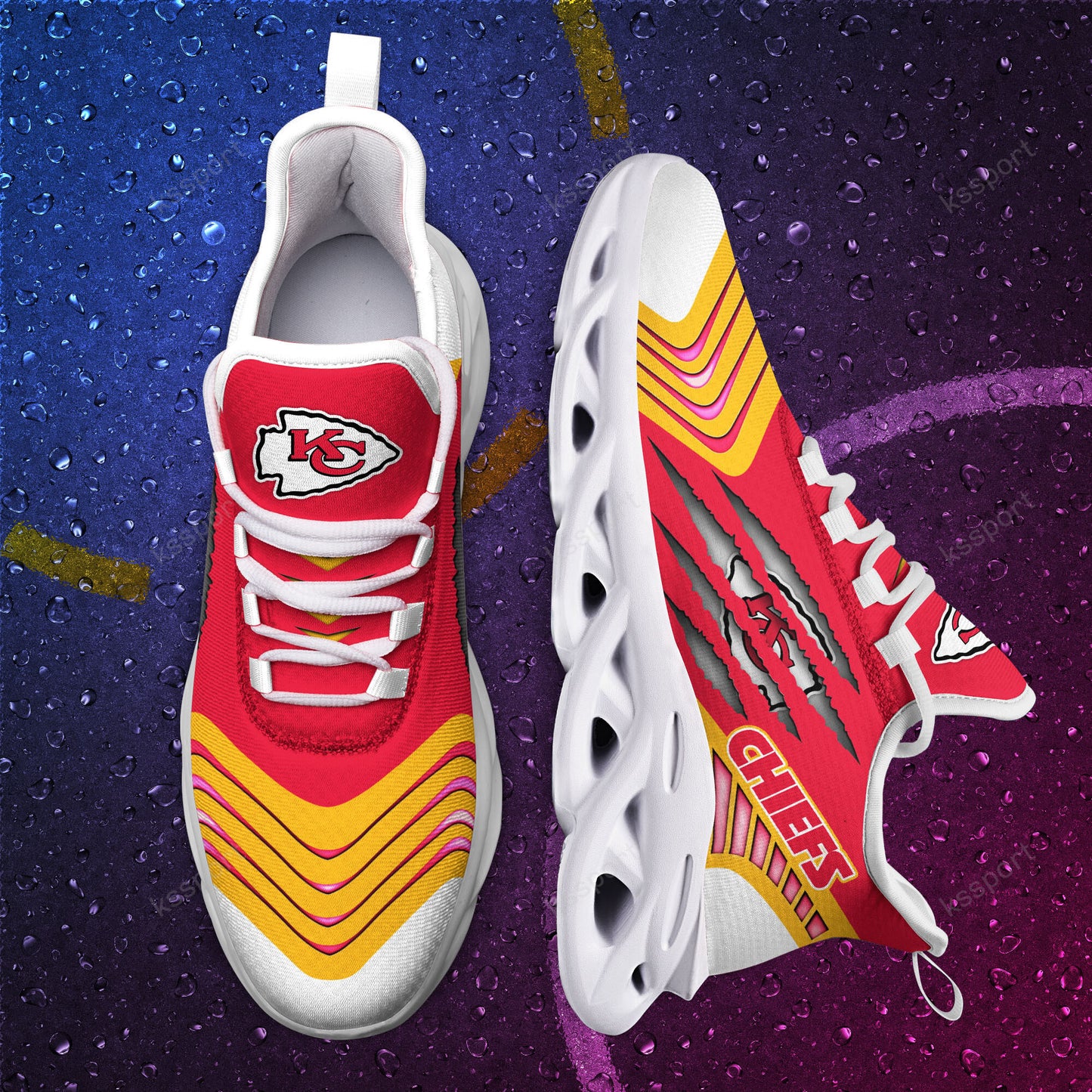 Kansas City Chiefs Yezy Running Sneakers BB415