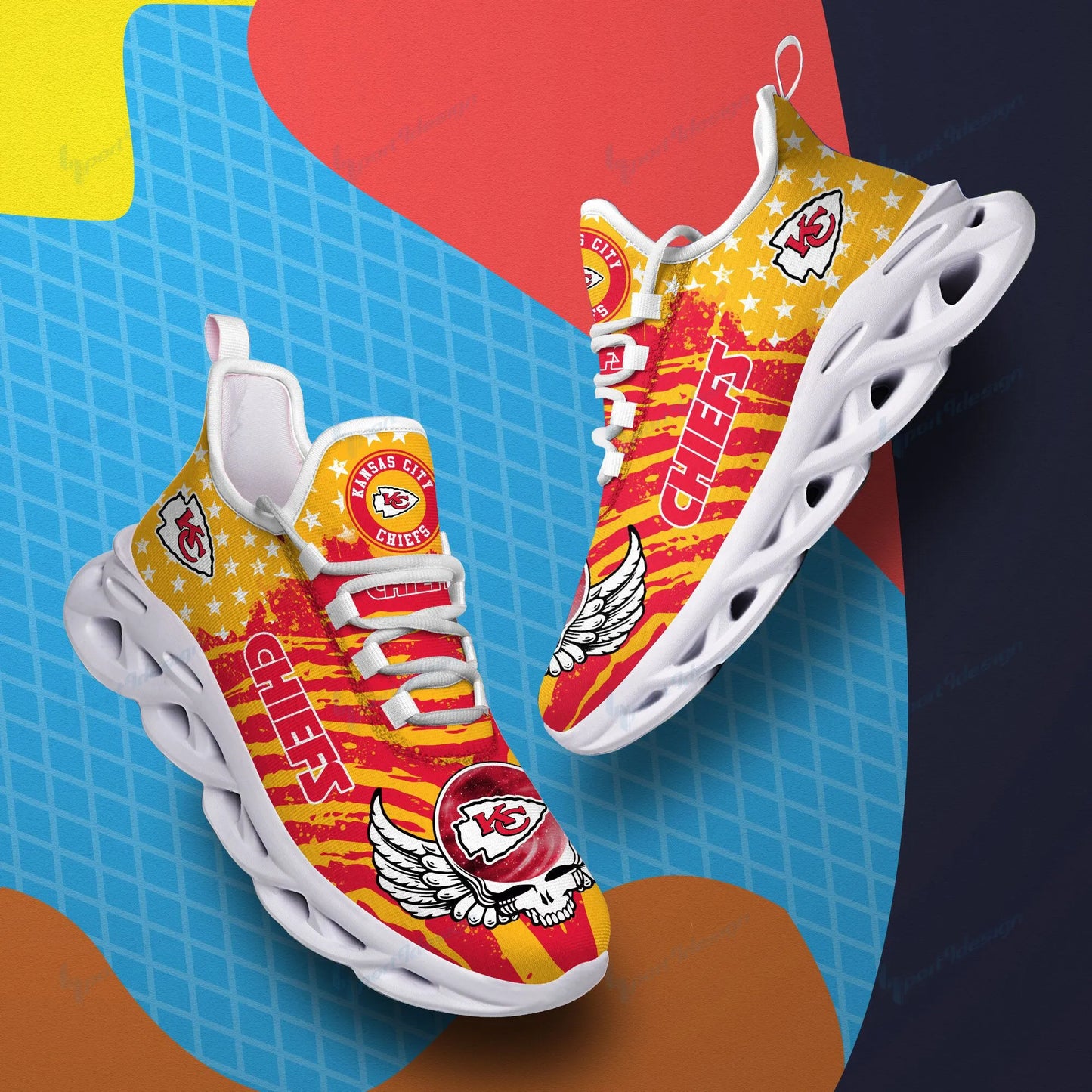 Kansas City Chiefs Yezy Running Sneakers BB773