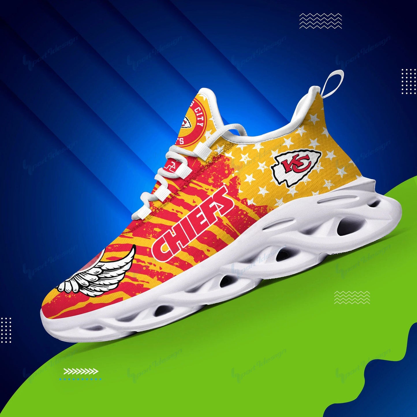 Kansas City Chiefs Yezy Running Sneakers BB773