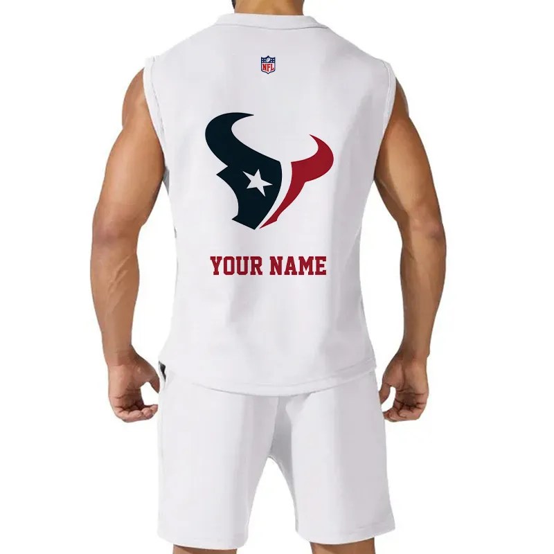 Houston Texans Combo Men Jersey Tank Top and Shorts AZICOTATTMS00013