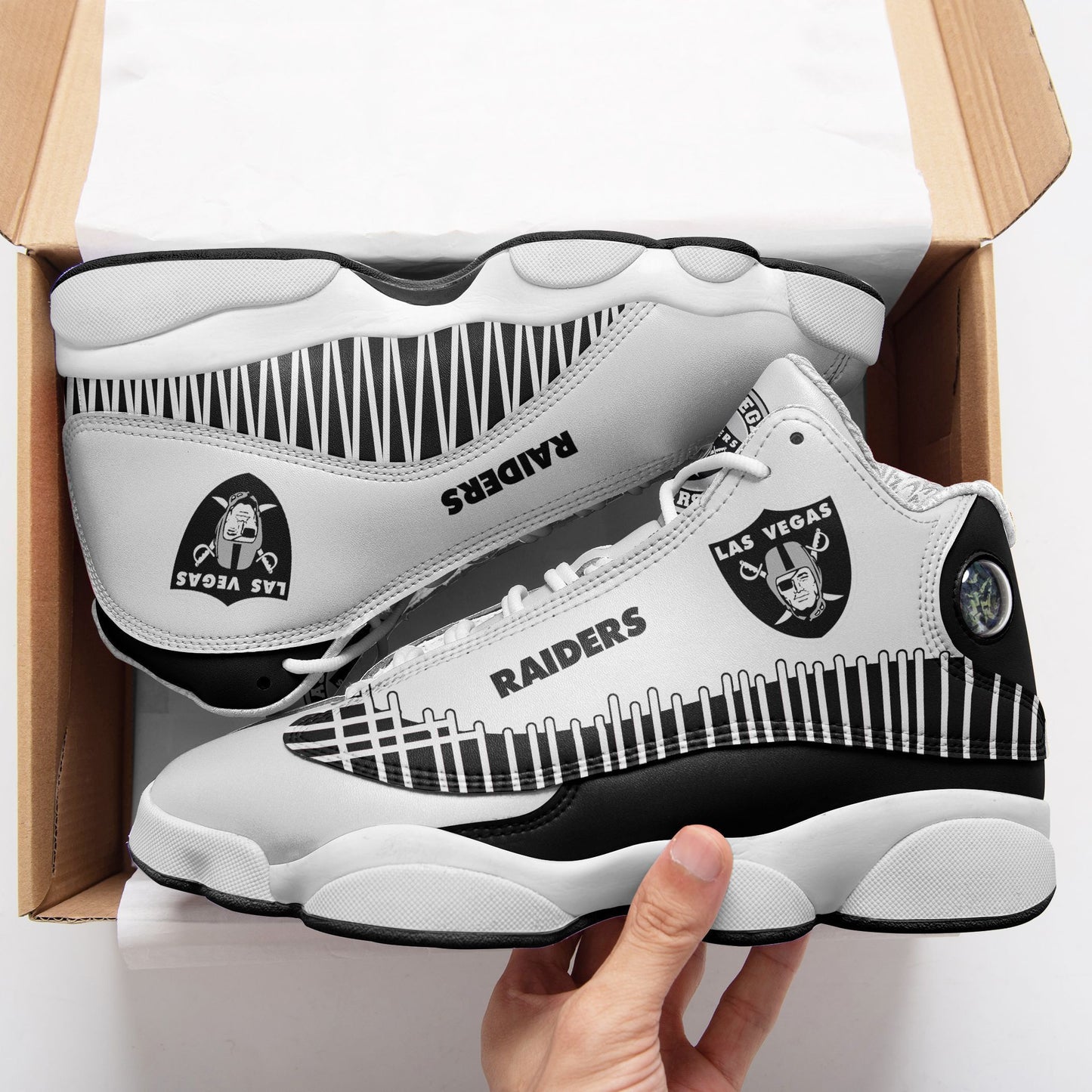 Las Vegas Raiders Air JD13 Sneakers 488