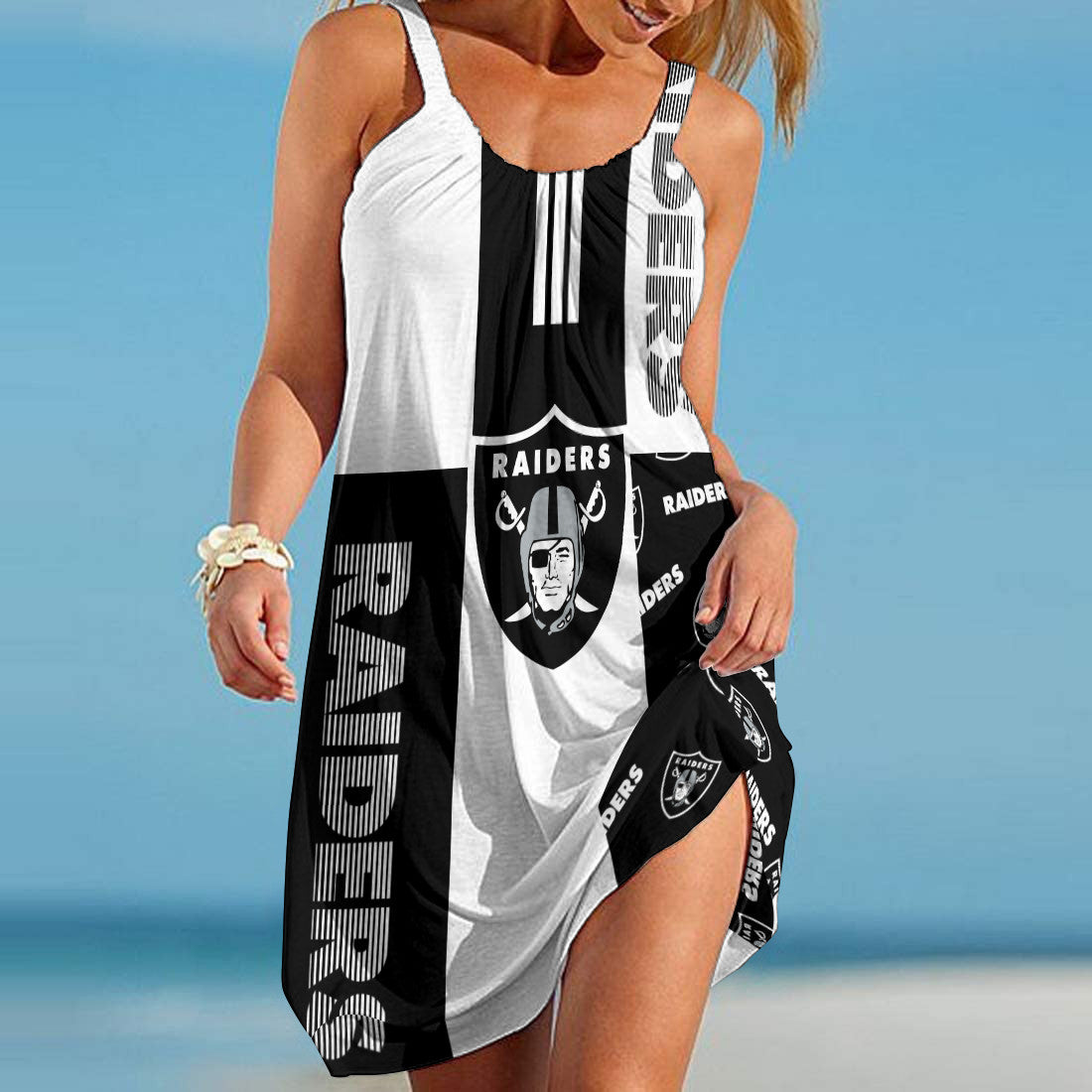 Las Vegas Raiders Beach Dress BG47