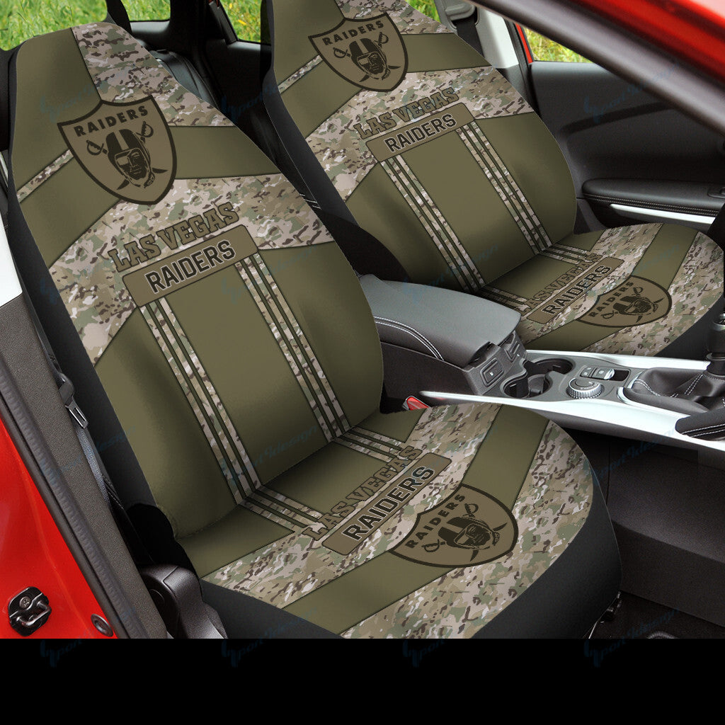 Las Vegas Raiders Car Seat Covers BG84