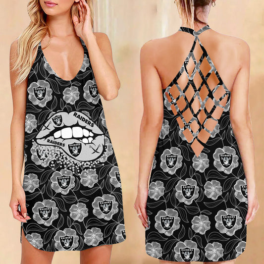 Las Vegas Raiders Criss-Cross Dress 12