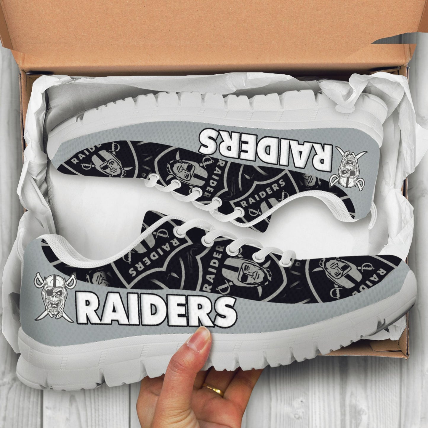 Las Vegas Raiders Custom Sneakers