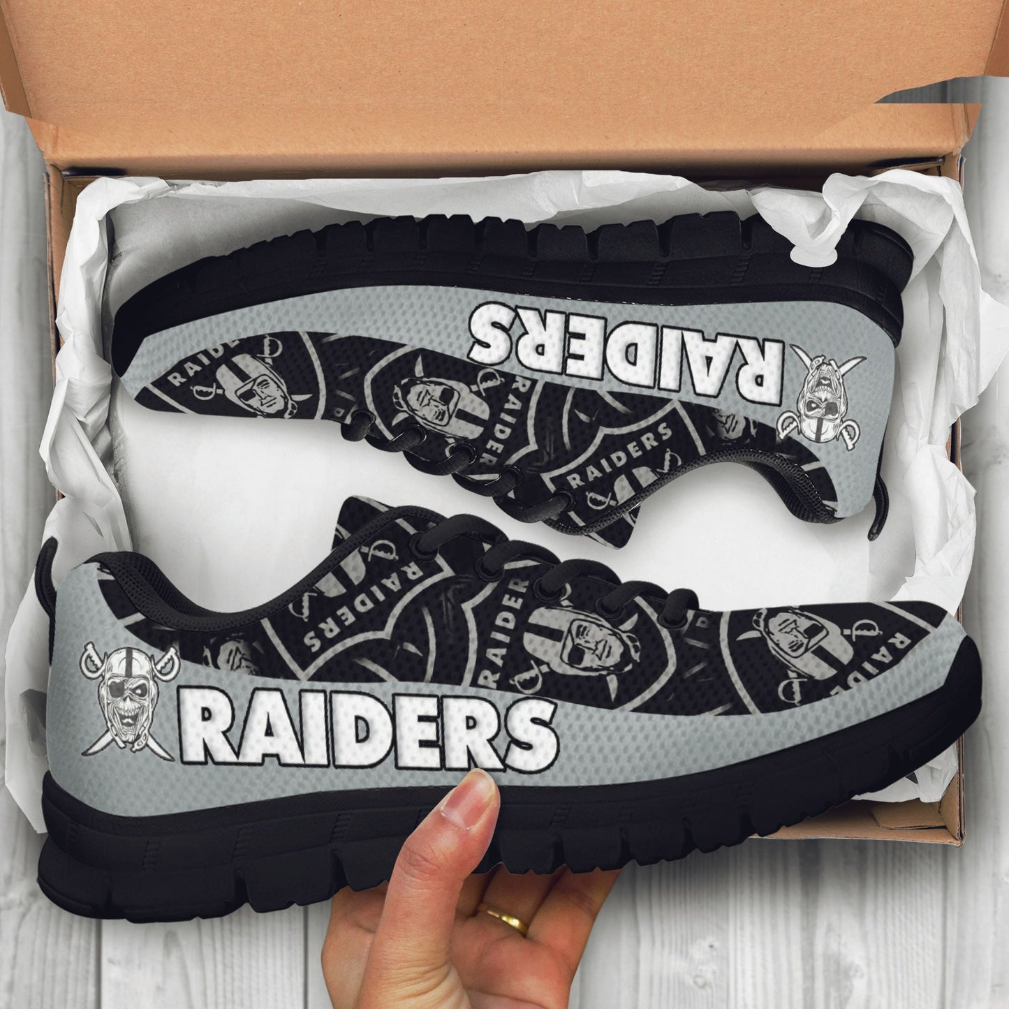 Las Vegas Raiders Custom Sneakers