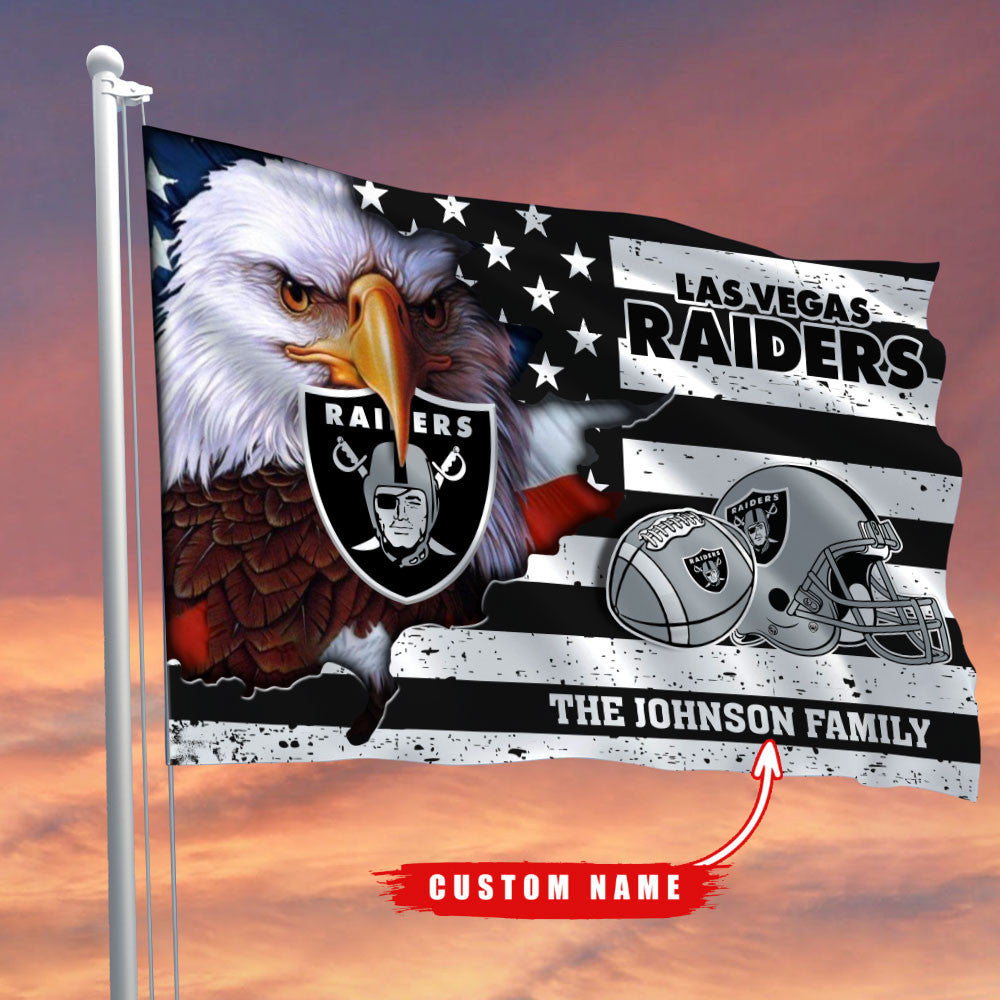 Las Vegas Raiders-Flag-Custom Name