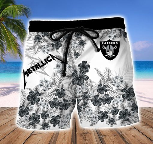 Las Vegas Raiders Hawaii Shirt & Shorts BG347