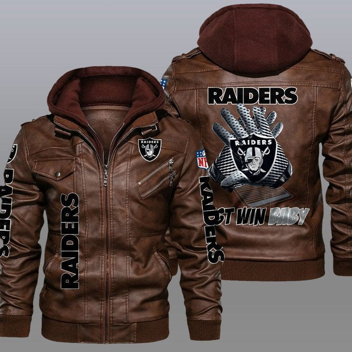 Las Vegas Raiders Leather Jacket 17