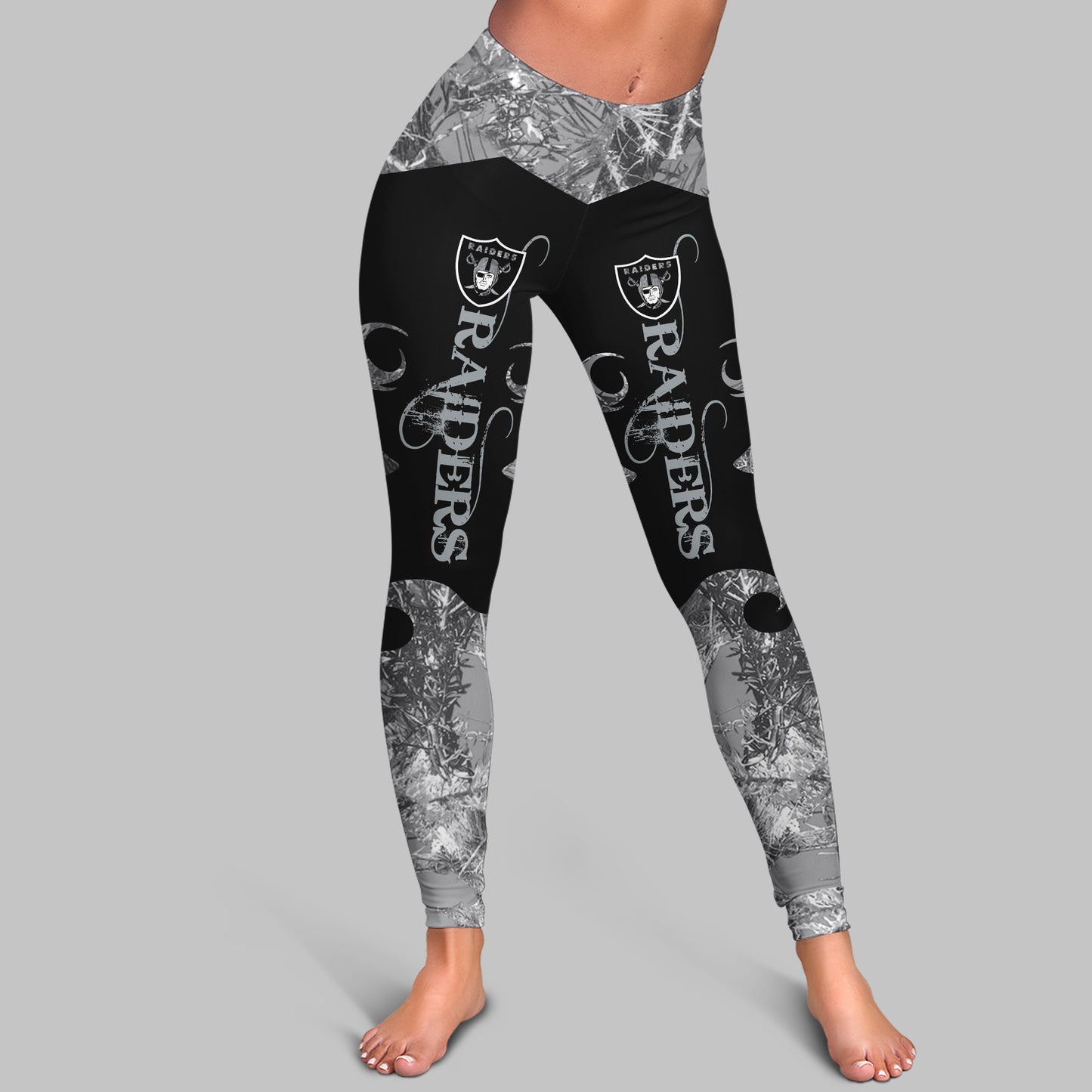 Las Vegas Raiders Leggings And Hoodie BG54