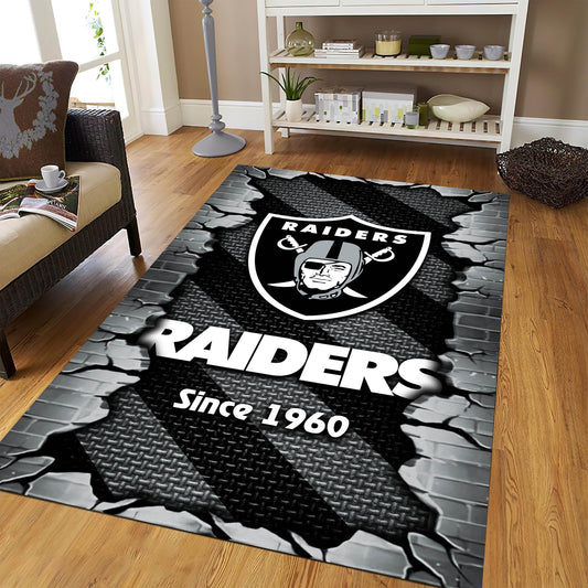 Las Vegas Raiders Rectangle Rug BGRERUG138