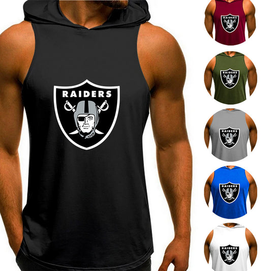 Las Vegas Raiders Man Gym-Sport Hoodie Vest BG08