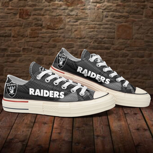 Las Vegas Raiders New Low Top Canvas Shoes 25