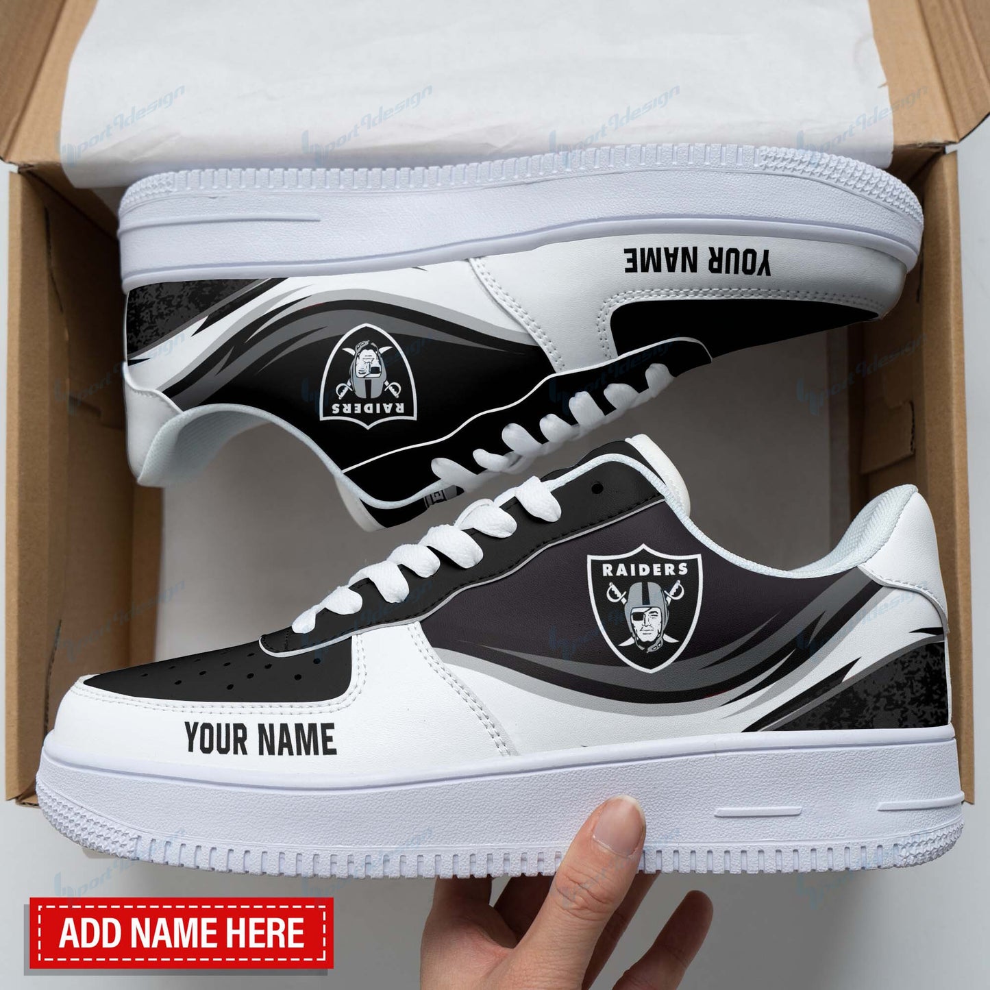 Las Vegas Raiders Personalized AF1 Shoes BG111