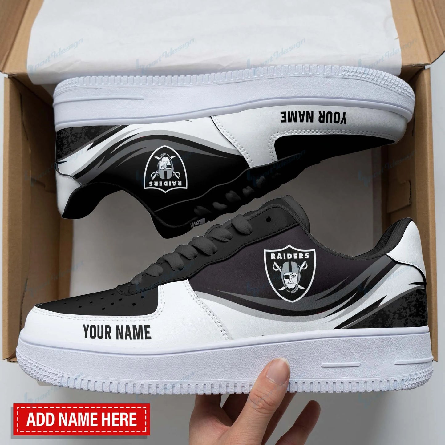 Las Vegas Raiders Personalized AF1 Shoes BG111
