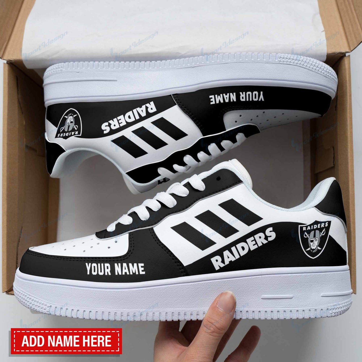 Las Vegas Raiders Personalized AF1 Shoes BG127
