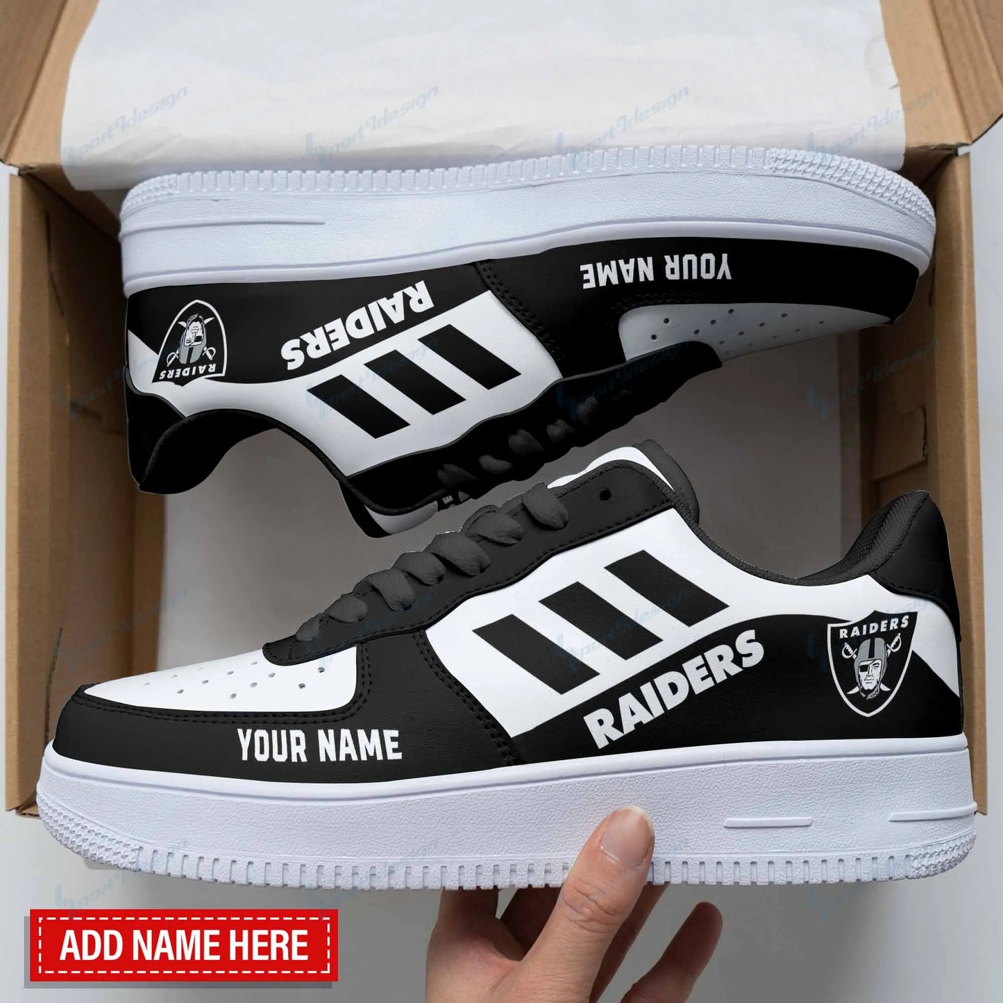Las Vegas Raiders Personalized AF1 Shoes BG127