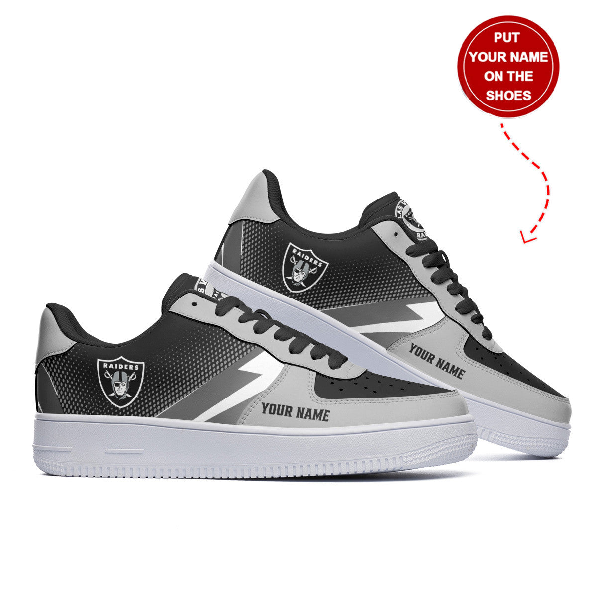 Las Vegas Raiders Personalized AF1 Shoes BG156