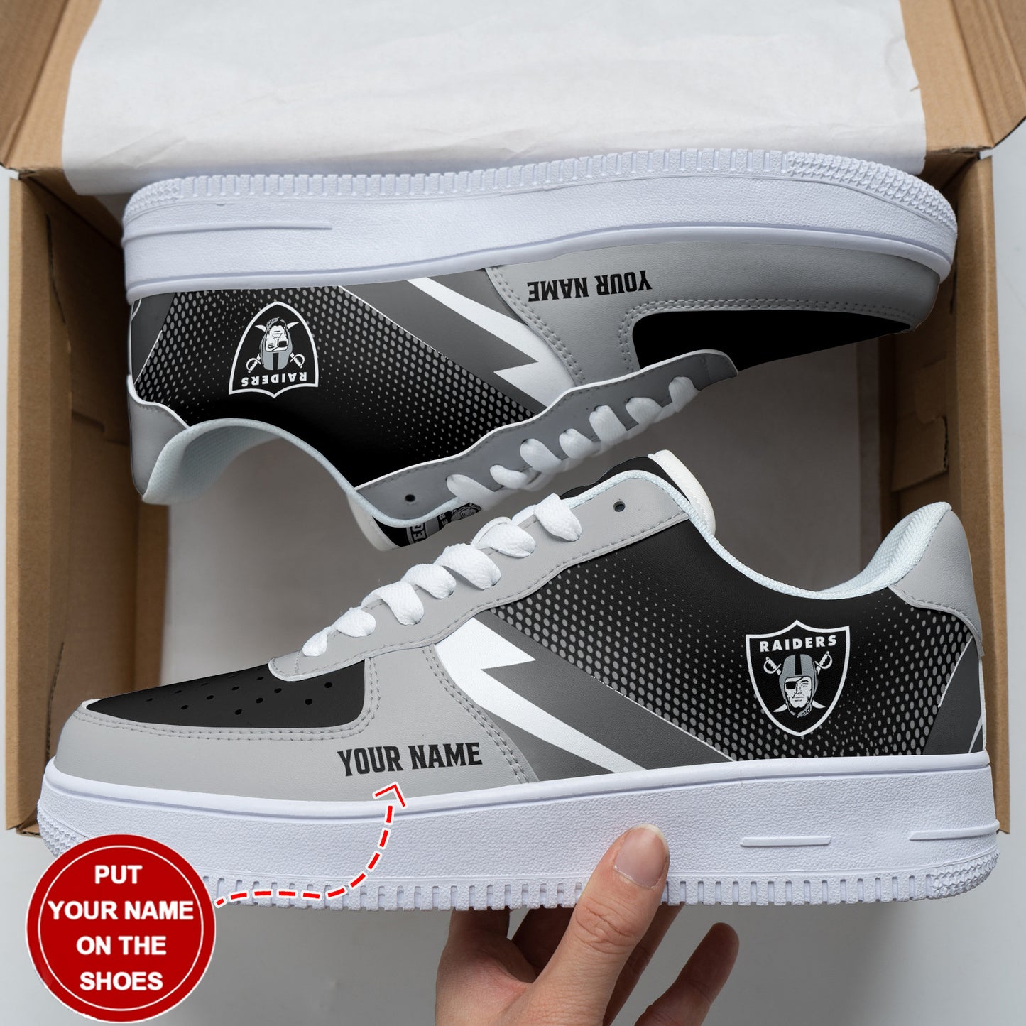 Las Vegas Raiders Personalized AF1 Shoes BG156