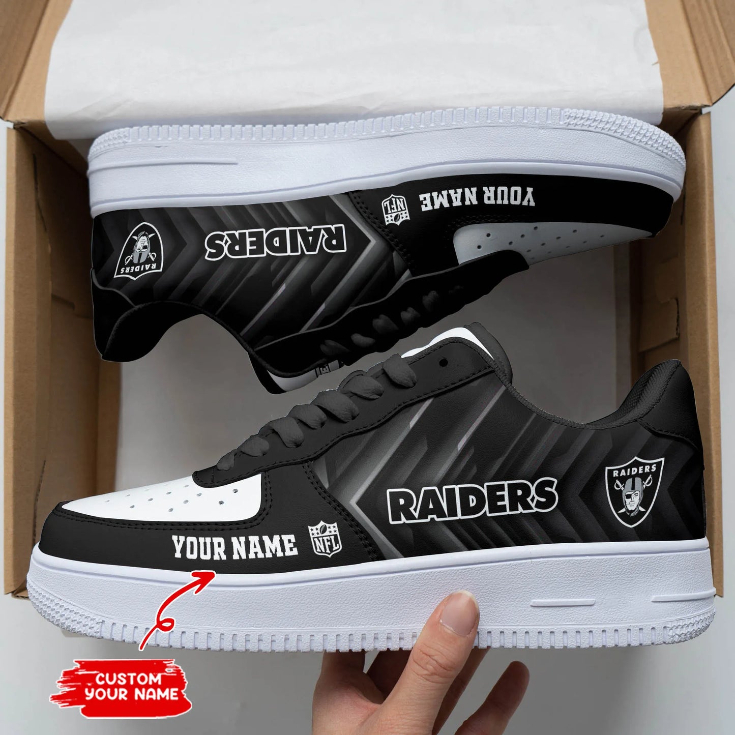 Las Vegas Raiders Personalized AF1 Shoes BG172