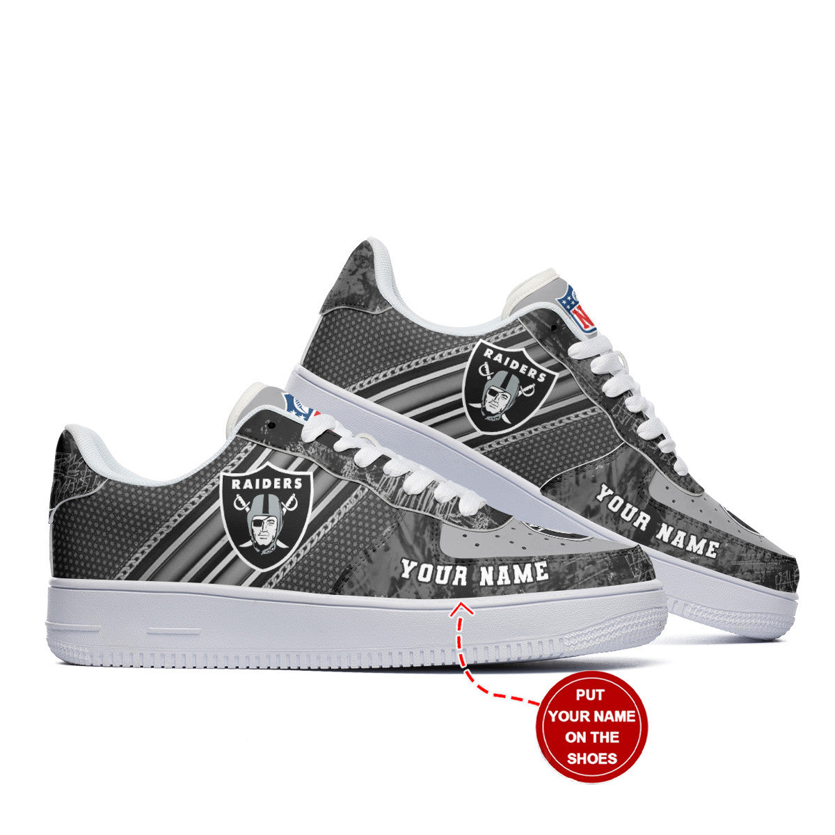 Las Vegas Raiders Personalized AF1 Shoes BG183