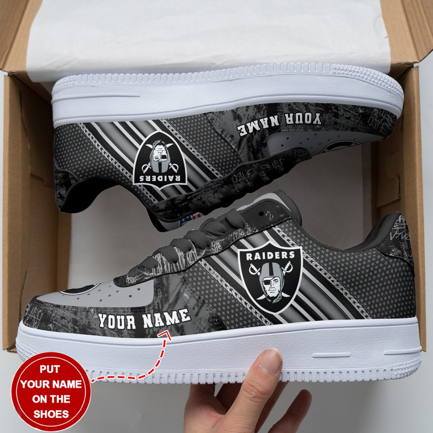 Las Vegas Raiders Personalized AF1 Shoes BG183