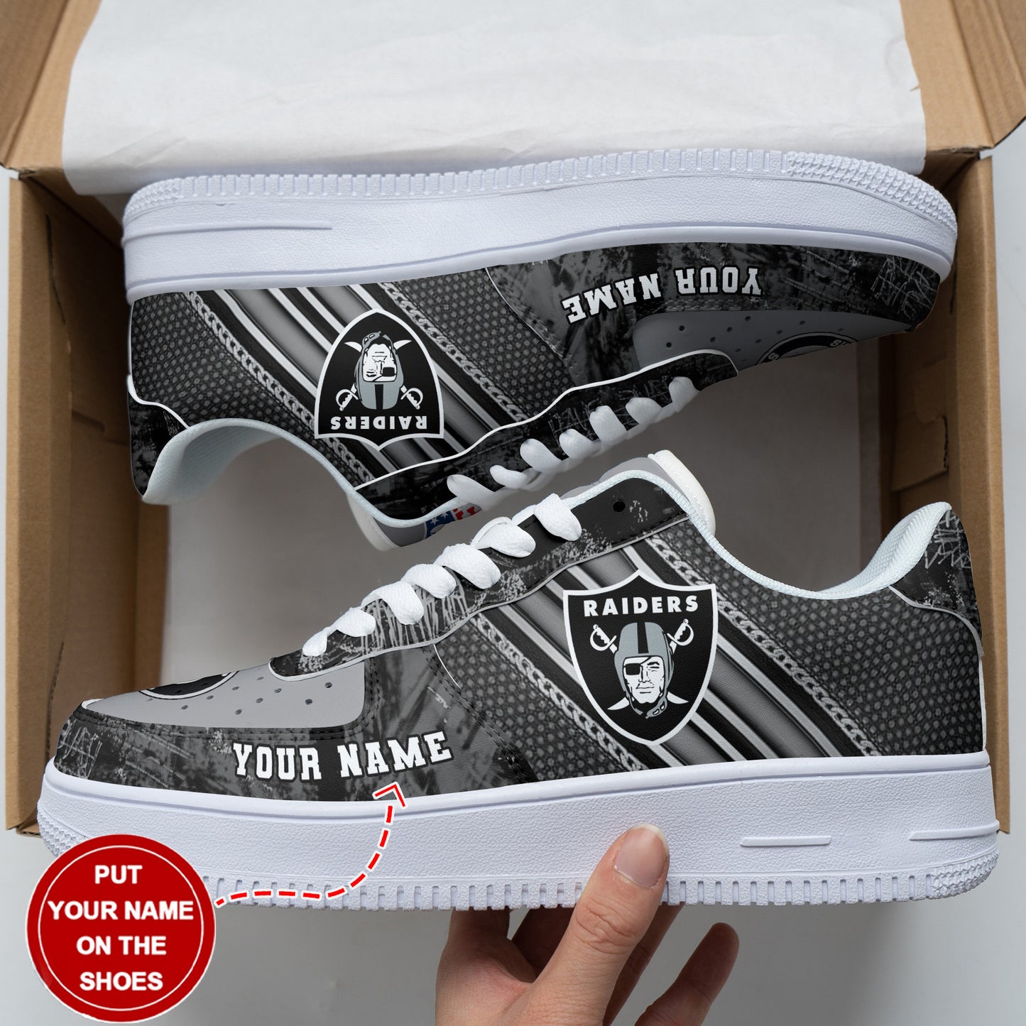 Las Vegas Raiders Personalized AF1 Shoes BG183