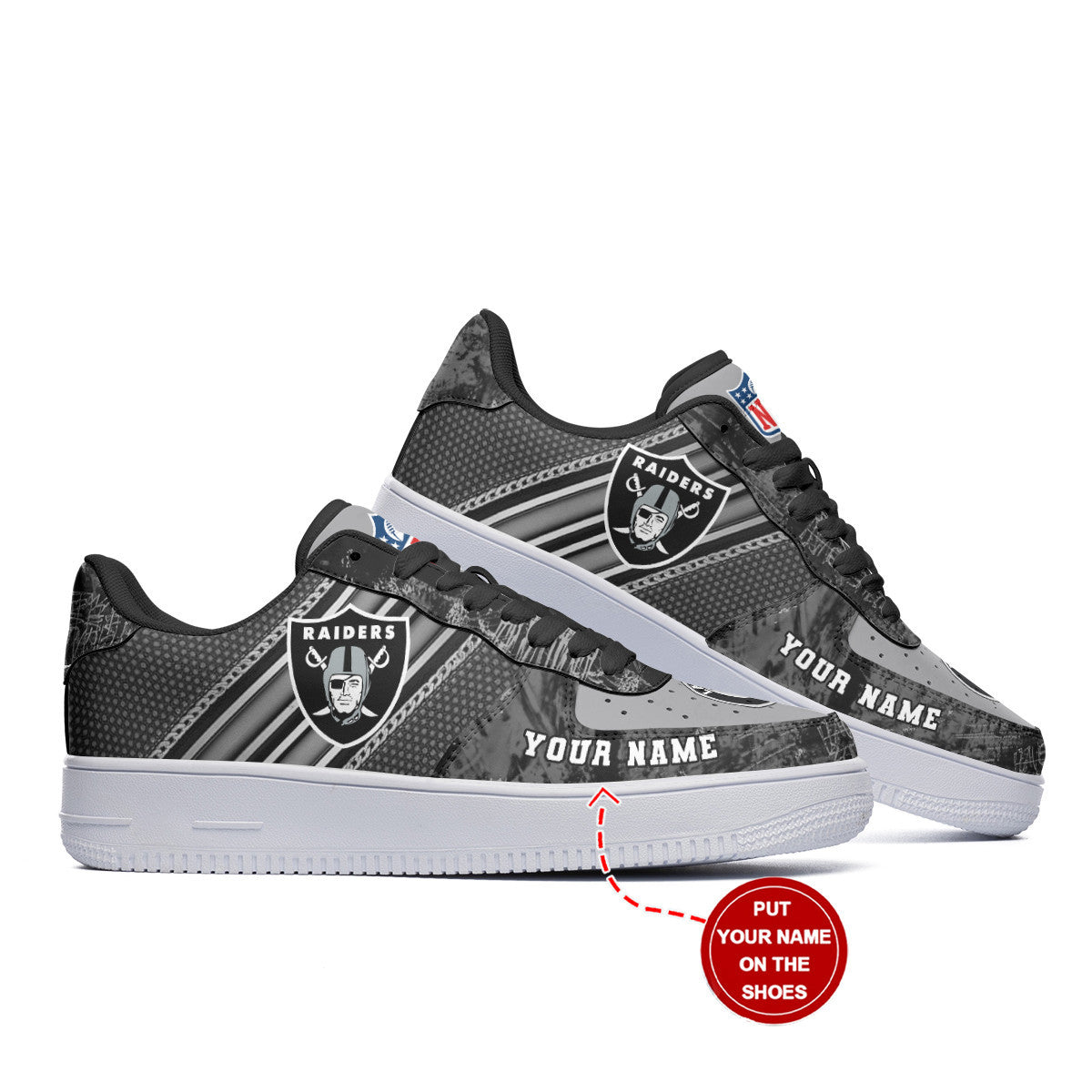 Las Vegas Raiders Personalized AF1 Shoes BG183