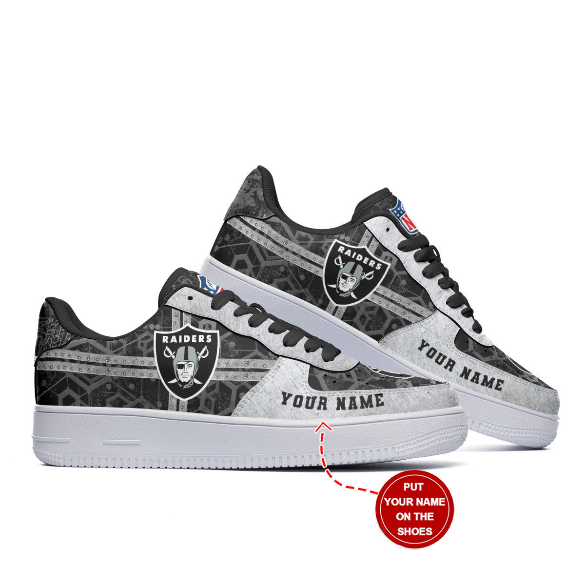 Las Vegas Raiders Personalized AF1 Shoes BG184