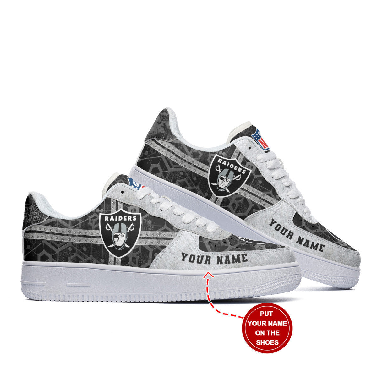 Las Vegas Raiders Personalized AF1 Shoes BG184