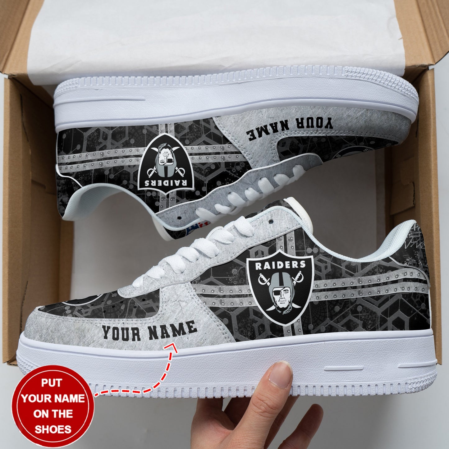 Las Vegas Raiders Personalized AF1 Shoes BG184