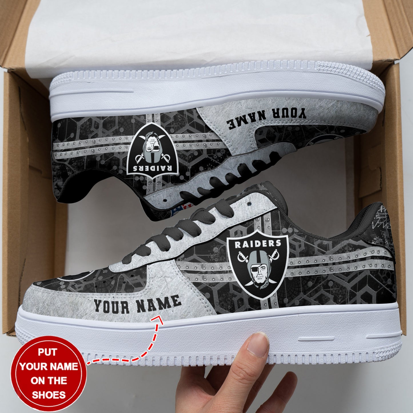 Las Vegas Raiders Personalized AF1 Shoes BG184