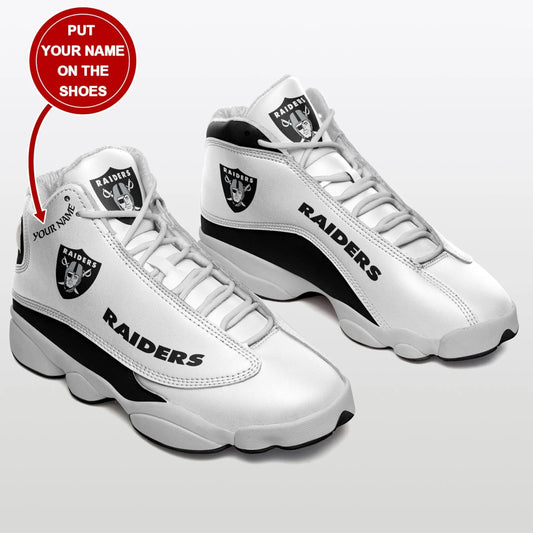 Las Vegas Raiders Personalized Air JD13 Sneakers 027