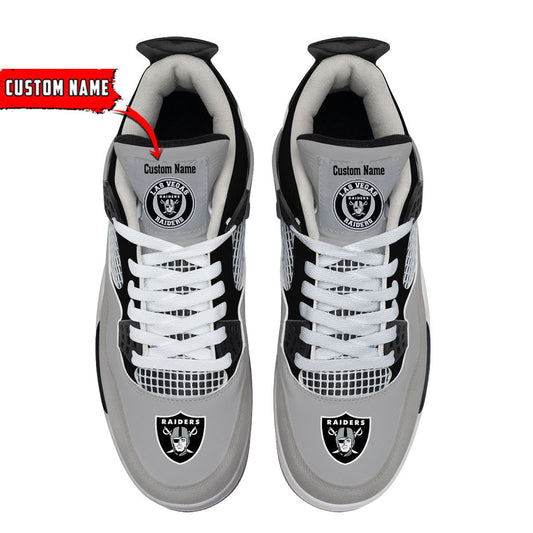 Las Vegas Raiders Personalized AJ4 Sneaker BG45