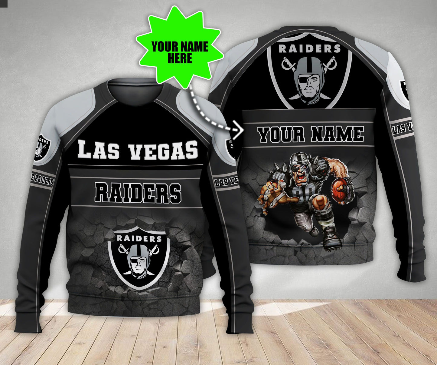 Las Vegas Raiders Personalized All Over Printed 553