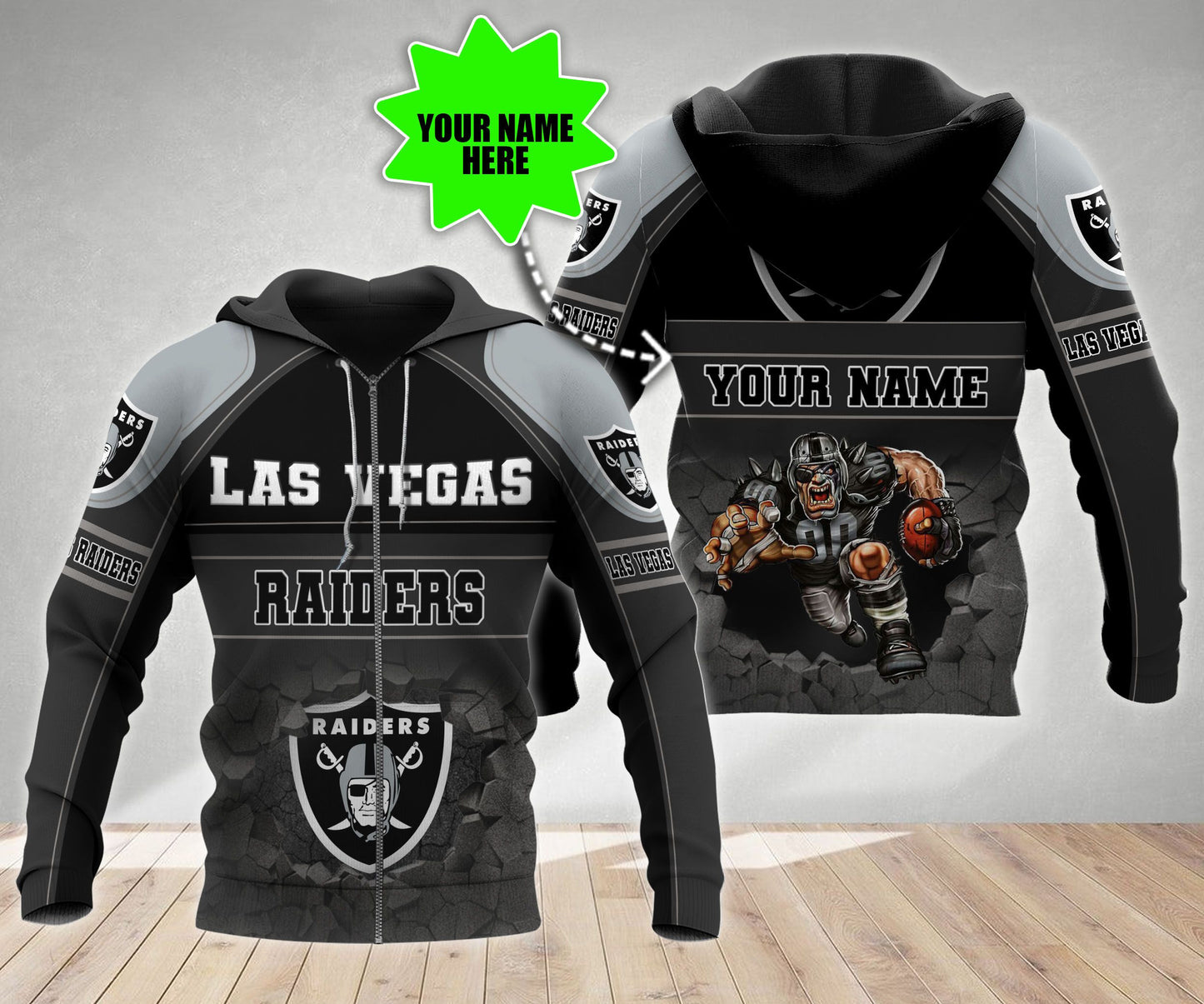 Las Vegas Raiders Personalized All Over Printed 553