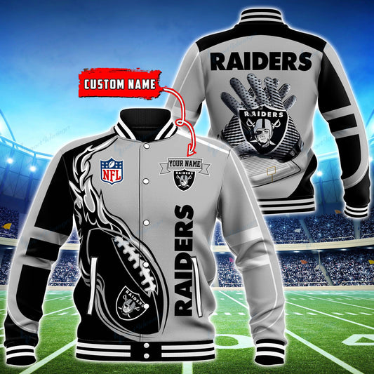 Las Vegas Raiders Personalized Baseball Jacket BG23