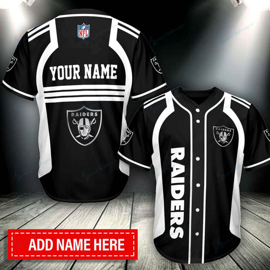 Las Vegas Raiders Personalized Baseball Jersey BG292